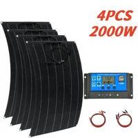 Kit de panneaux solaires entièrement flexibles (500W-2000W personnalisable) |   Compatible avec les systèmes 12V à 48V |   Parfait pour les toits de camping-cars, les bateaux 2