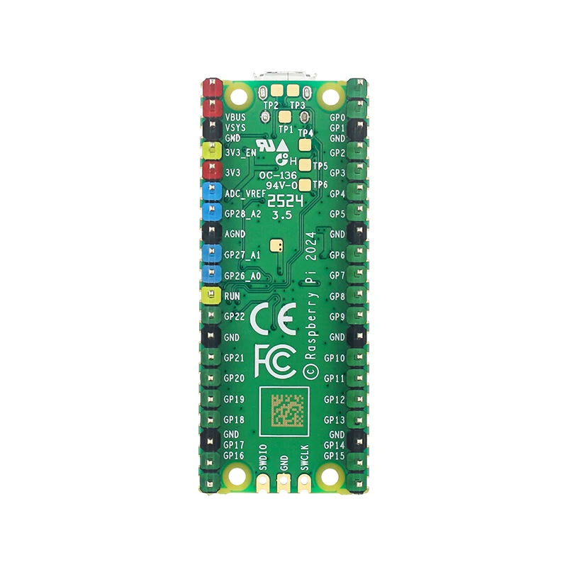 2PCS Raspberry Pi PICO 20 Pin GPIO Header Colorful Mark Prevent Wrong Plug 2.54m