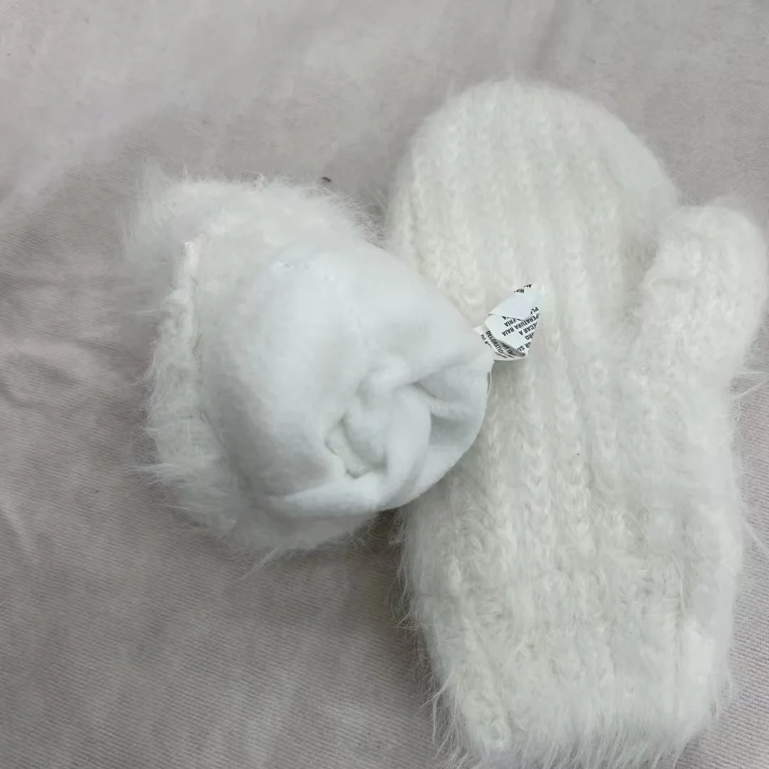 Children's Autumn/Winter New Warm and Windproof Knitted Cycling Gloves