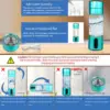 Hydrogen Water Bottle 2024, 5000-8000 PPB Quick Electrolysis, Hydrogen Water Bottle Generator, Gift for Love 4