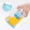 1pc Sealed Jar Refrigerator Storage Jars Transparent With Tick Marks Kitchen Organizer Food Grain Plastic Tank Large Capacity 1