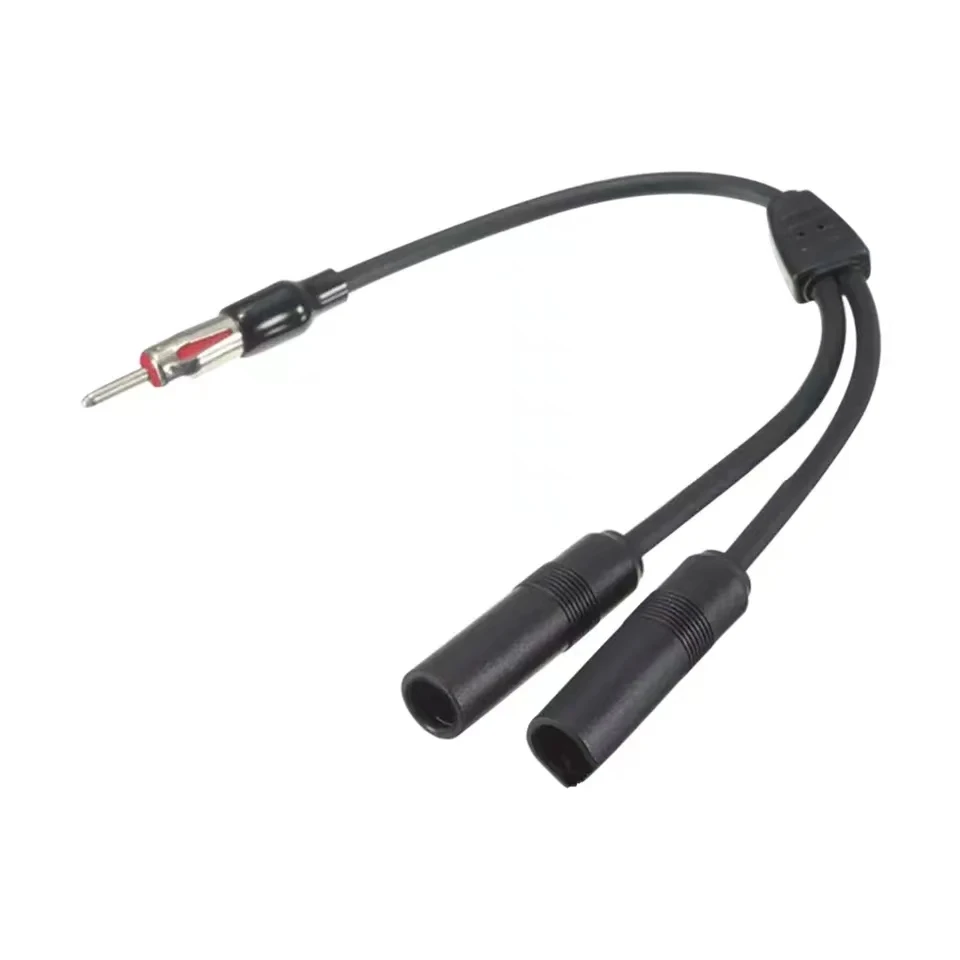Car Antenna Adapter Two Female One Male Antenna Modification Car GPS