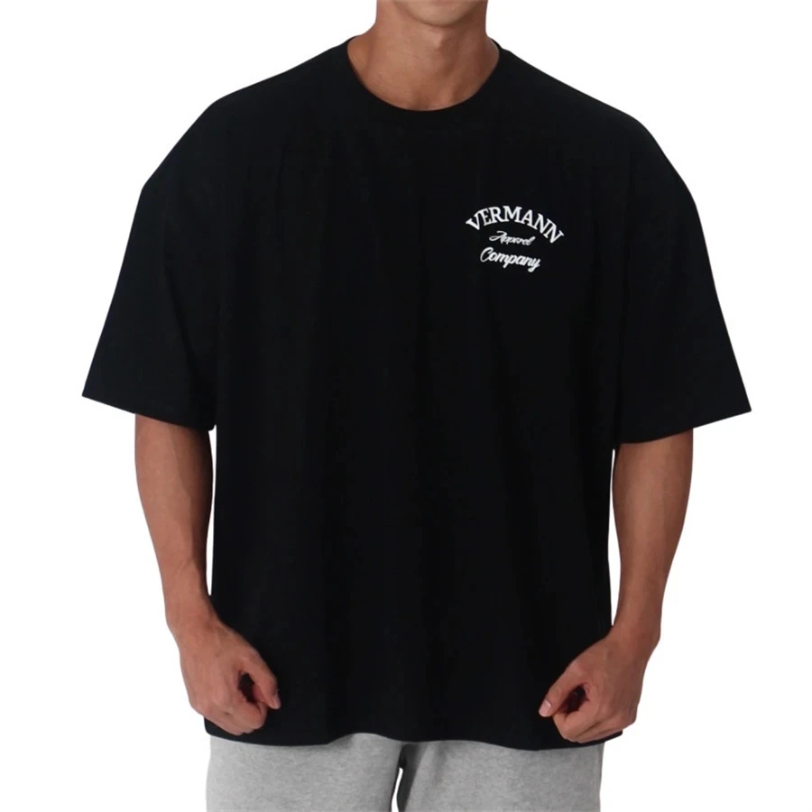 

Футболка мужская с круглым вырезом, хлопковая приталенная, эластичная, с коротким рукавом, для спортивных залов и бега, летняя одежда