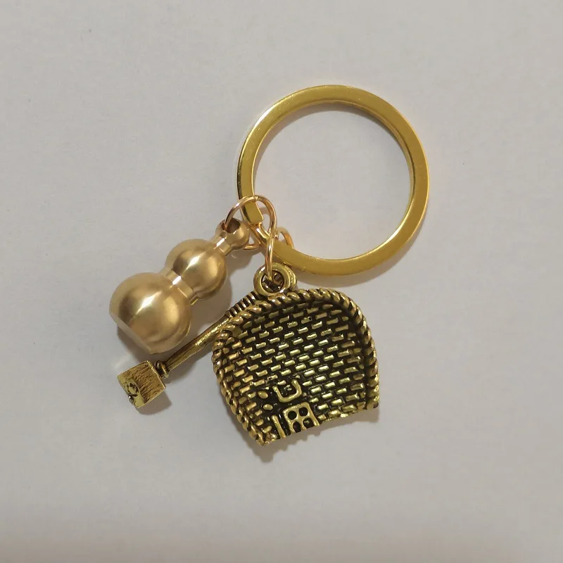 

Five Emperor Coin Brass Key Chain Pure Copper, Brass Car Keychain Pendant, Car Key Chain Pendant Jewelry