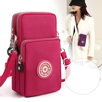 Small Shoulder Bags Nylon Women Mobile Phone Bags Mini Female Messenger Purse Lady Wallets New 2022 Female CrossBody Bag - Image 1