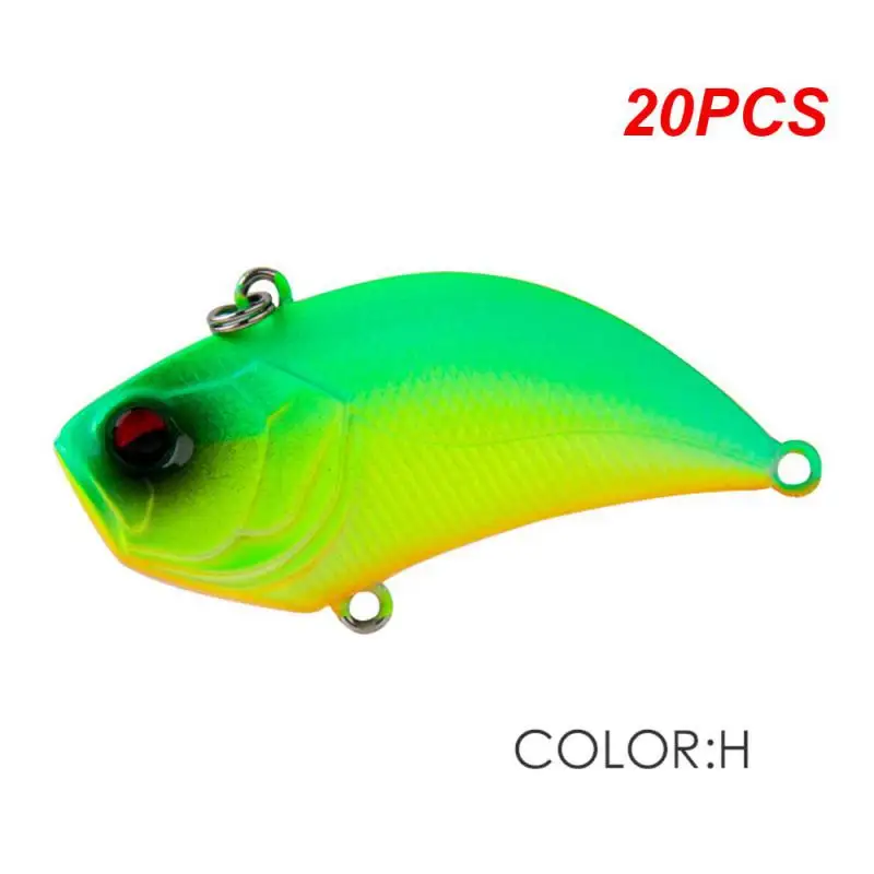 

20PCS ALASICKA13g 55/52mm VIB Vibra Fishing Lure Artificial Sinking Spinner Baits For Bass Pike Perch Fishing Equipment Tools