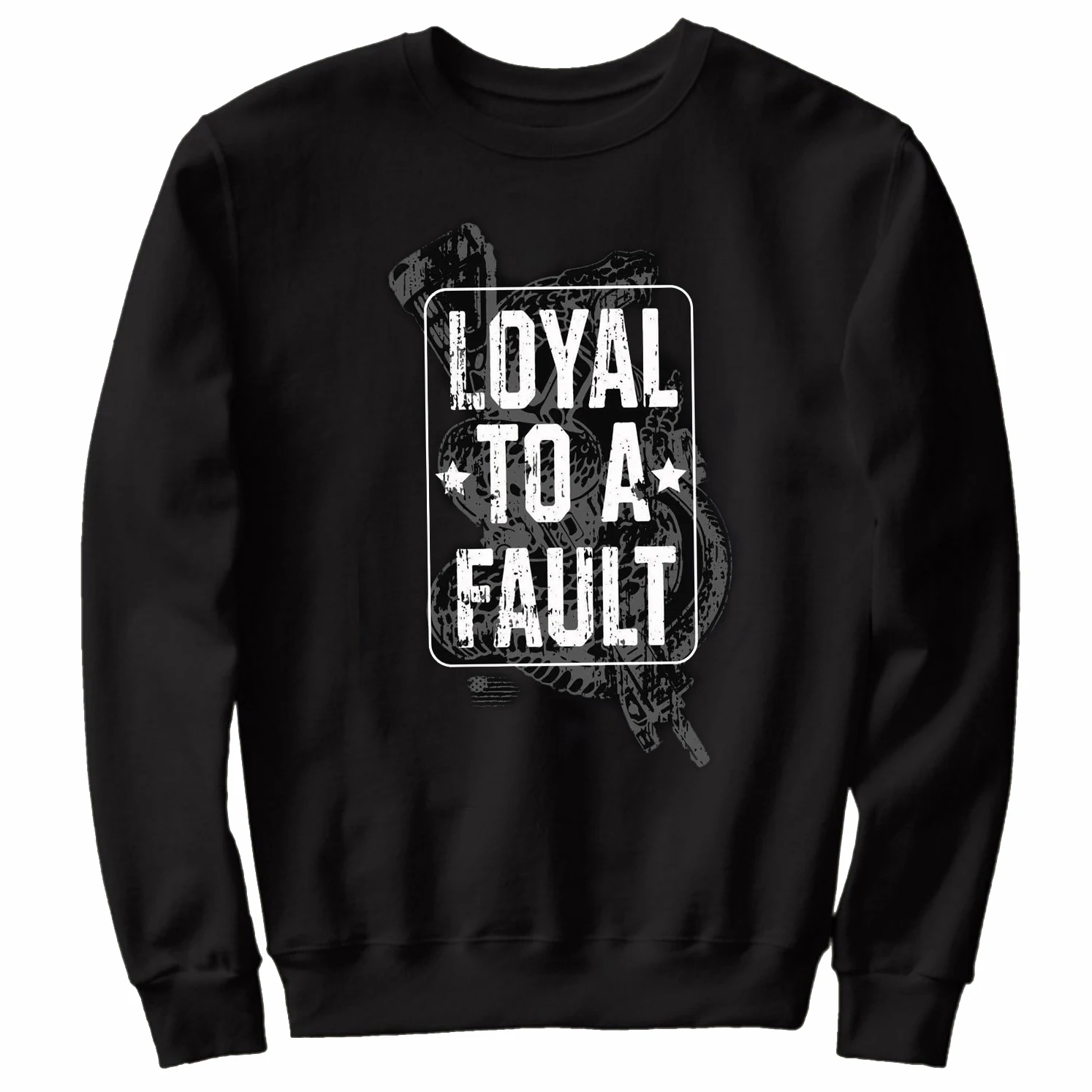 

Loyal To A Fault. Cool Snake with AR-15 Rifle Pullover Hoodie New 100% Cotton Comfortable Casual Mens Sweatshirts