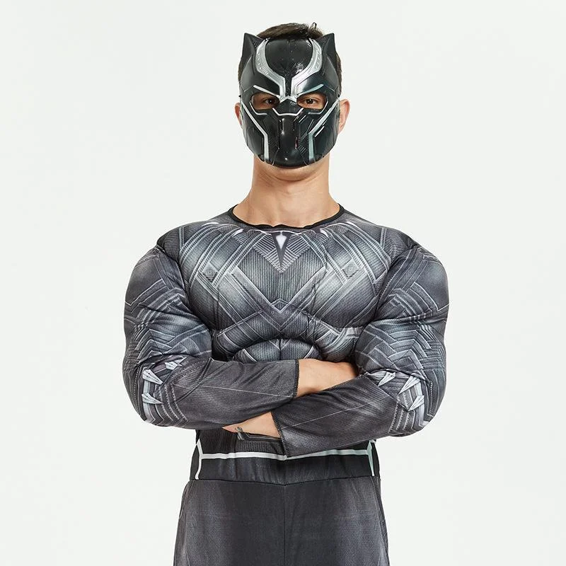 Avengers Costume Superhero Halloween Adult Muscle Iron Hulk Batman Spiderman Cosplay Costume Party Clothes Jumpsuits Set