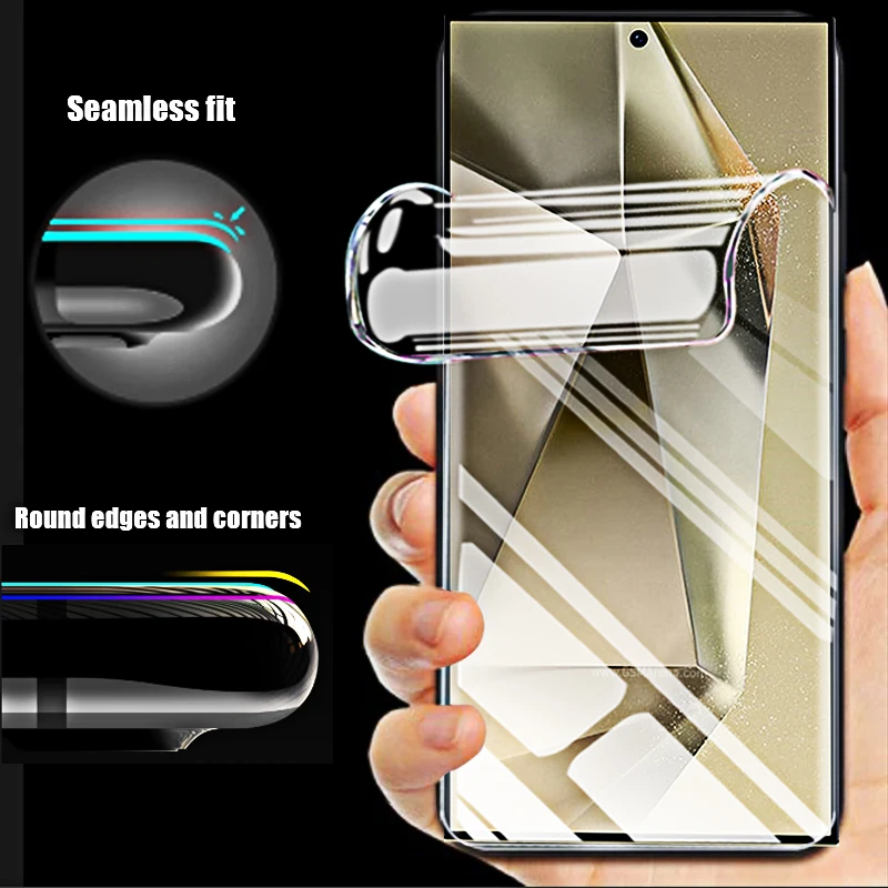 Hydrogel Film Screen Protectors for Smartphones - Full Coverage Front Protection, No Glass