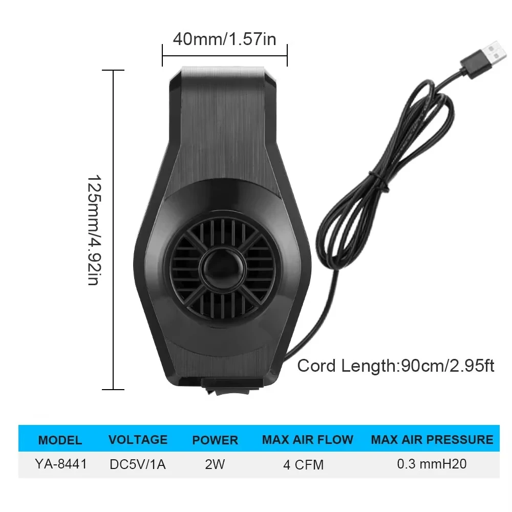 Aquarium Cooling Fan with Adjustable Clamp Ultra Thin Design Chiller Featuring High and Low Gear Wind Power for Fish Tank Wall