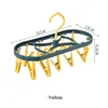 Plastic Drying Rack 12 Clips Windproof Multifunctional Dormitory Household Underwear Socks Drying Rack #2890 6