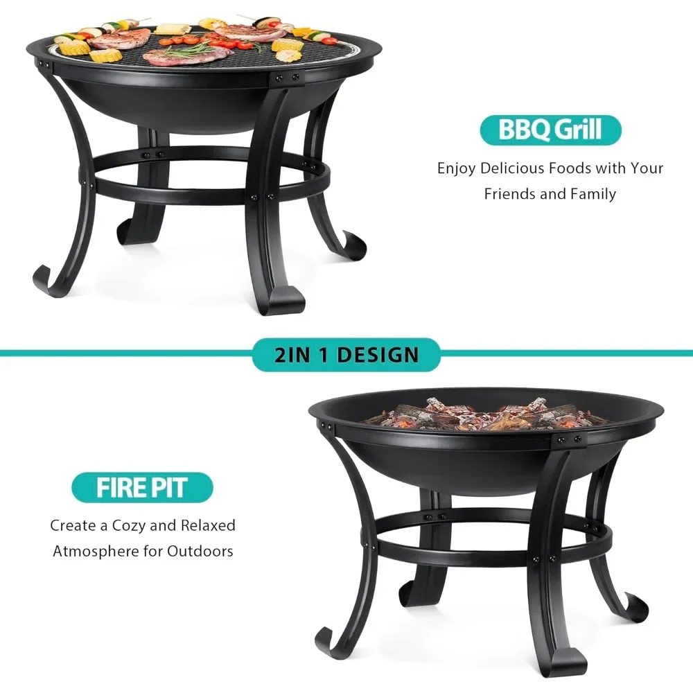 22" Portable Fire Pit 6