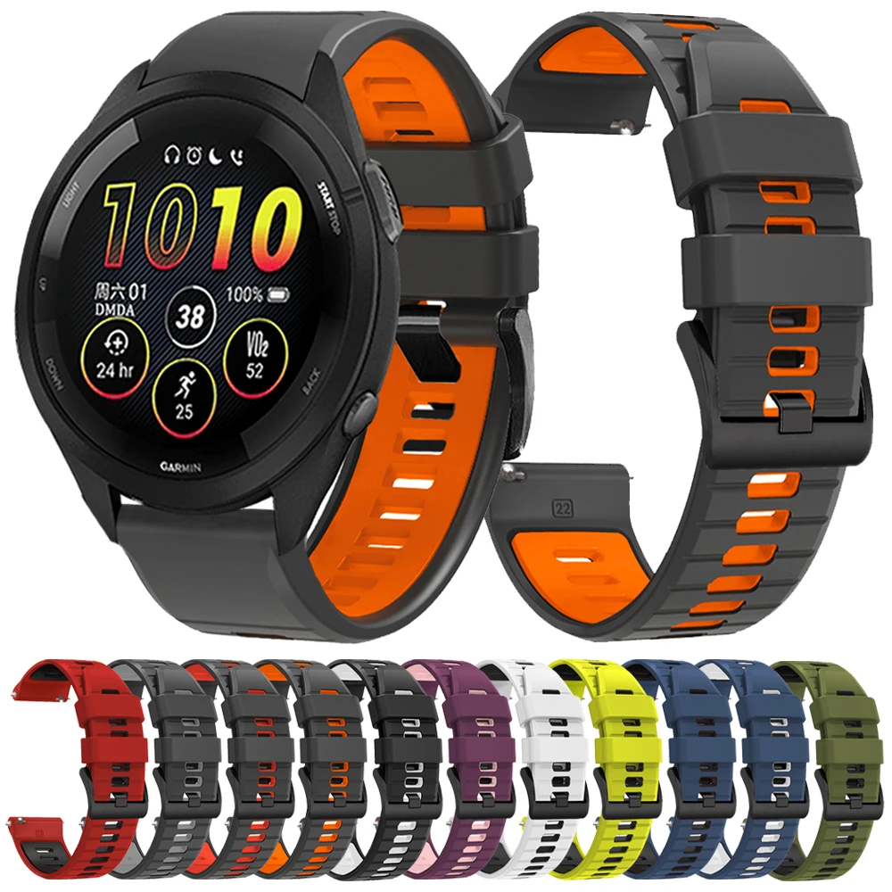 Kwmobile 8x Sportarmband Für Garmin Venu Sq Music / Sq Armband Smartwatch 8 Tlg Armband Tpu Silikon Grosses Set Fitnesstracker Verschiedene Farben S0n7i0a1