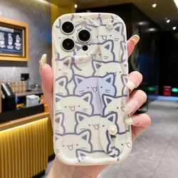 Cinturino per telefono con custodia a design di gatto
