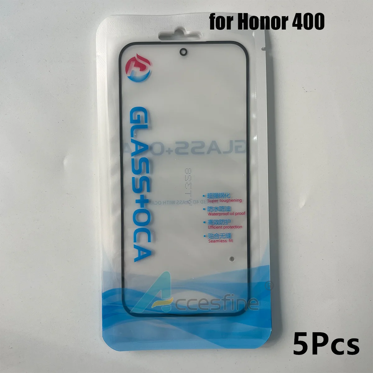 5PCS Touch Panel Front Glass Lens with Laminated OCA Glue Hollow Lamina - Outer Cover Replacement