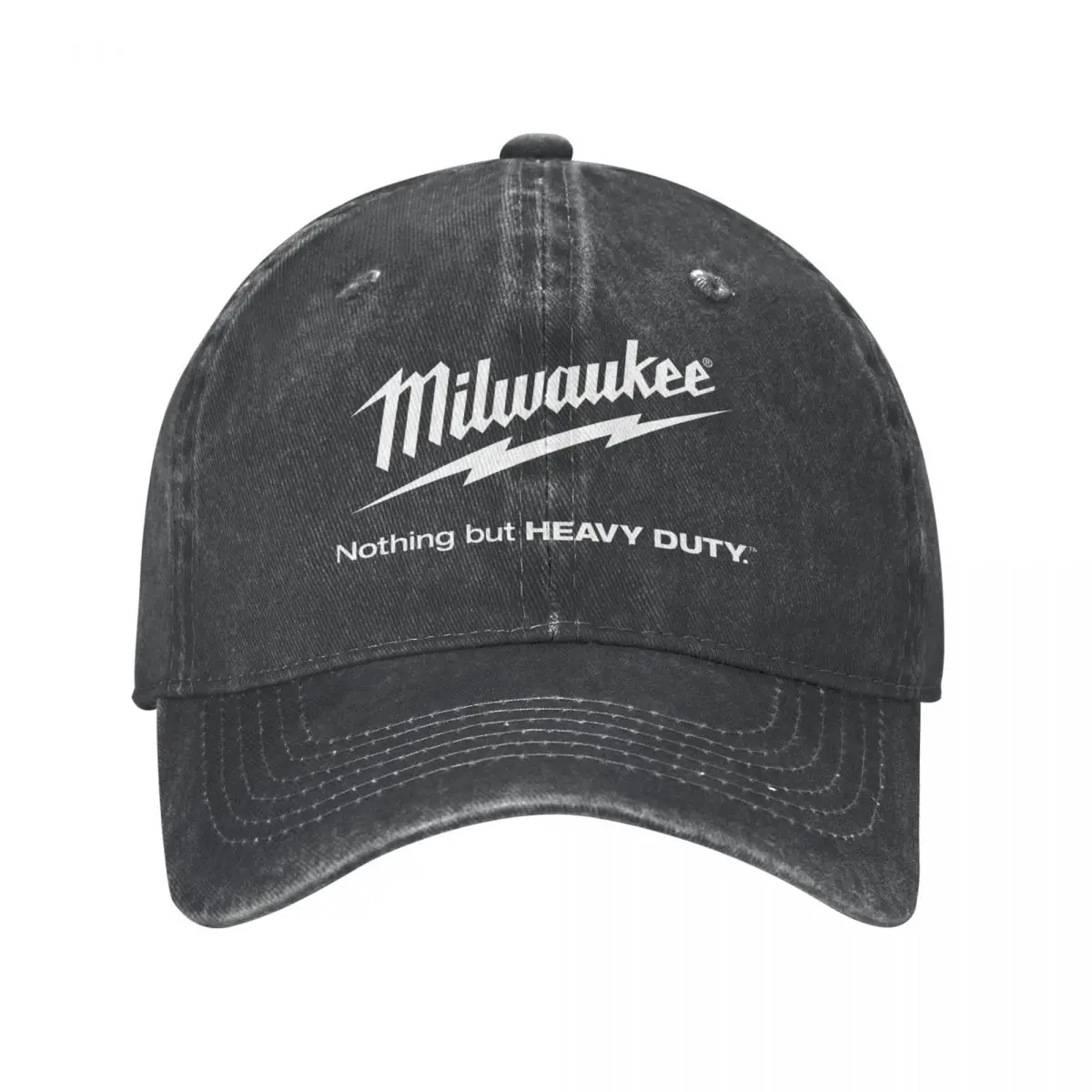 Milwaukee Unisex Baseball Cap Distressed Cotton Hats Cap Retro Outdoor Workouts Snapback Hat_voghion.com