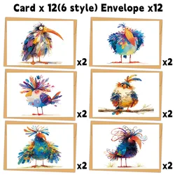 Charming Cat - Themed Greeting Card Set - Pack of 6 Cards with Envelopes (1)