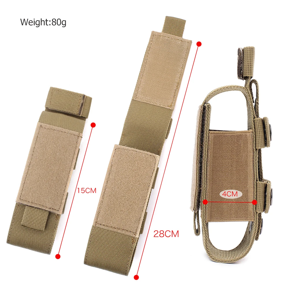 MOLLE Nylon Tourniquet Pouch Holder Flashlight Pouch Torch Holder Case Outdoor Hunting Knife Holster Medical Scissor Packs tourniquet holder first aid pouch