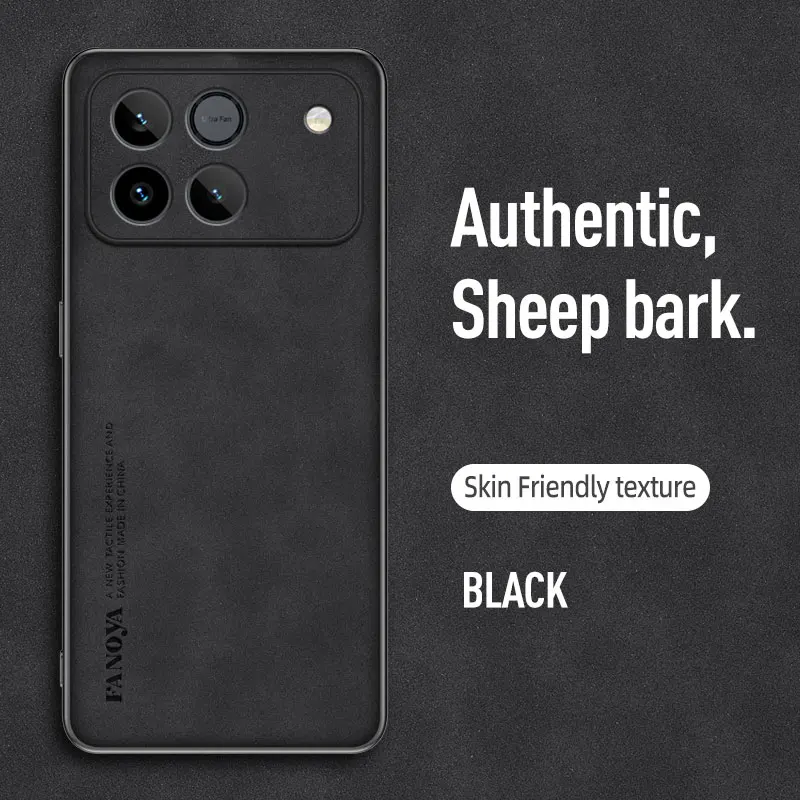 Shockproof Matte Leather Case with Soft Back Cover