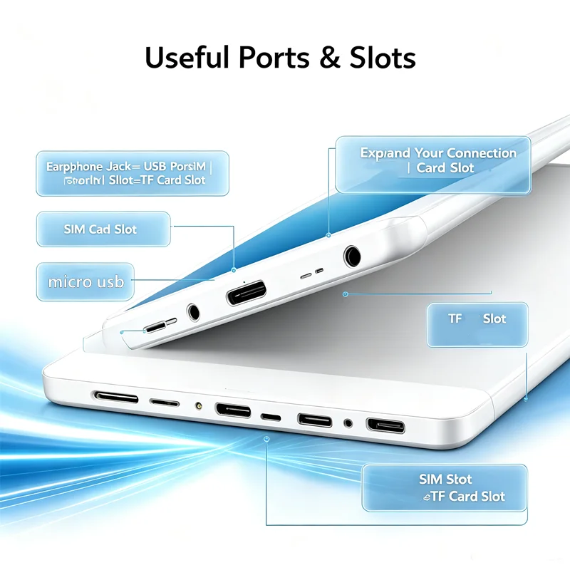 8 INCH Android 7.0 MTK6753 Pocket 4G Phone Call Tablet PC 3GB RAM+32GB ROM WIFI Support Quad Core 1920*1200 IPS Screen