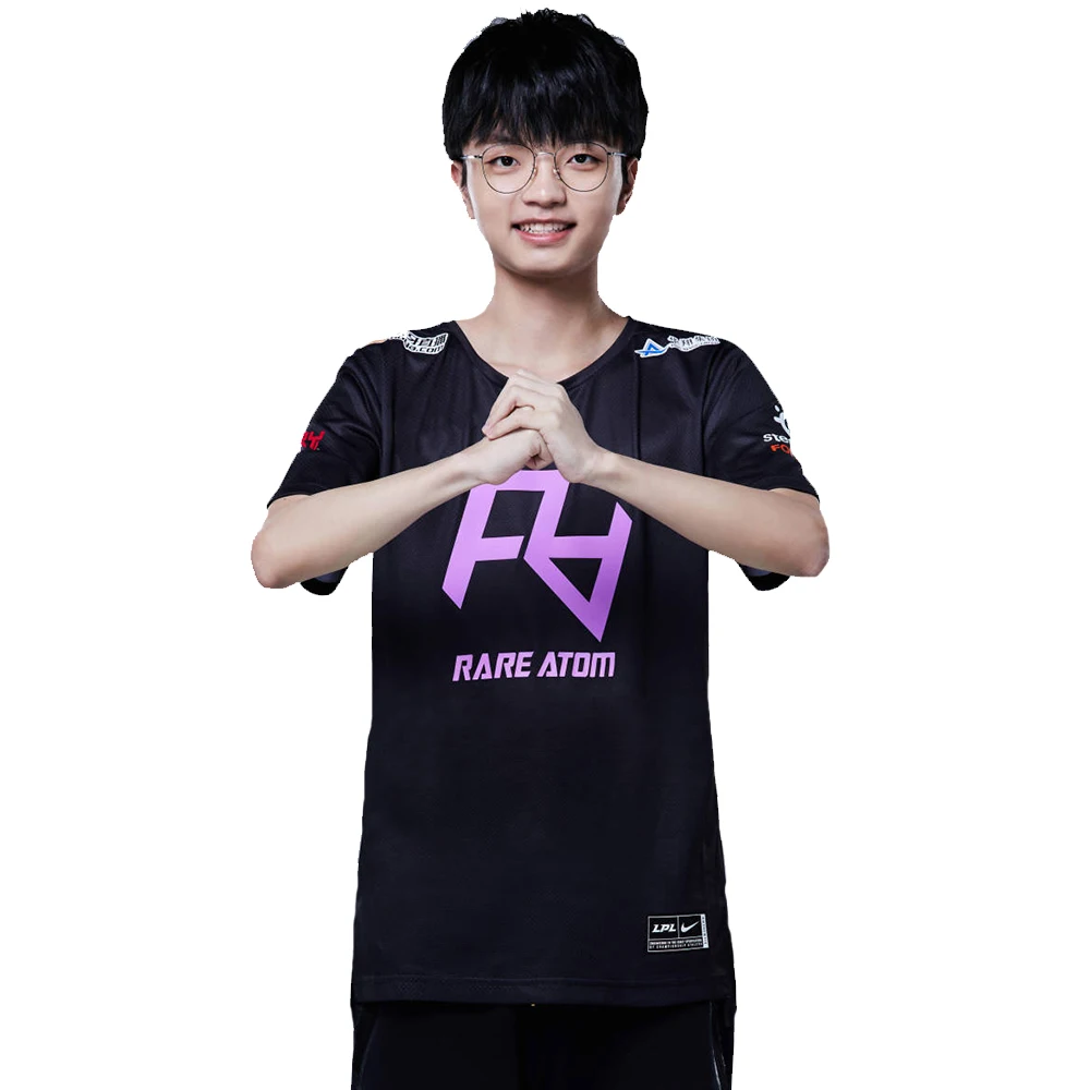 2022 RA Джерси LOL LPL iBoy Leyan стремительный куб Yuyanjia черная футболка с именем на заказ