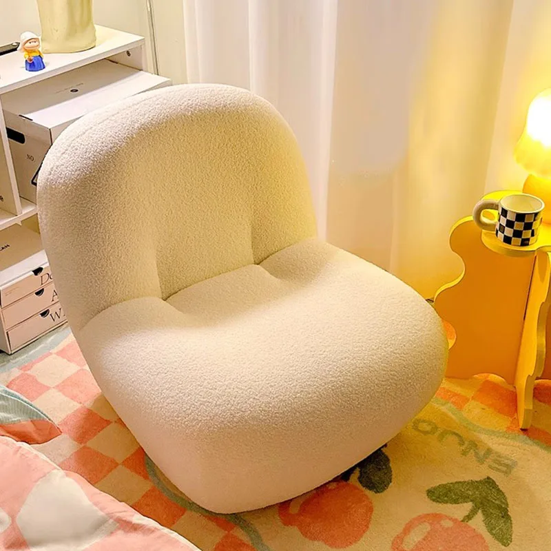 

Swivel Makeup Sofa Chair Lazy Single European Adult Fashion Living Room Chairs Rotatable Comfortable Cadeira Home Decoration