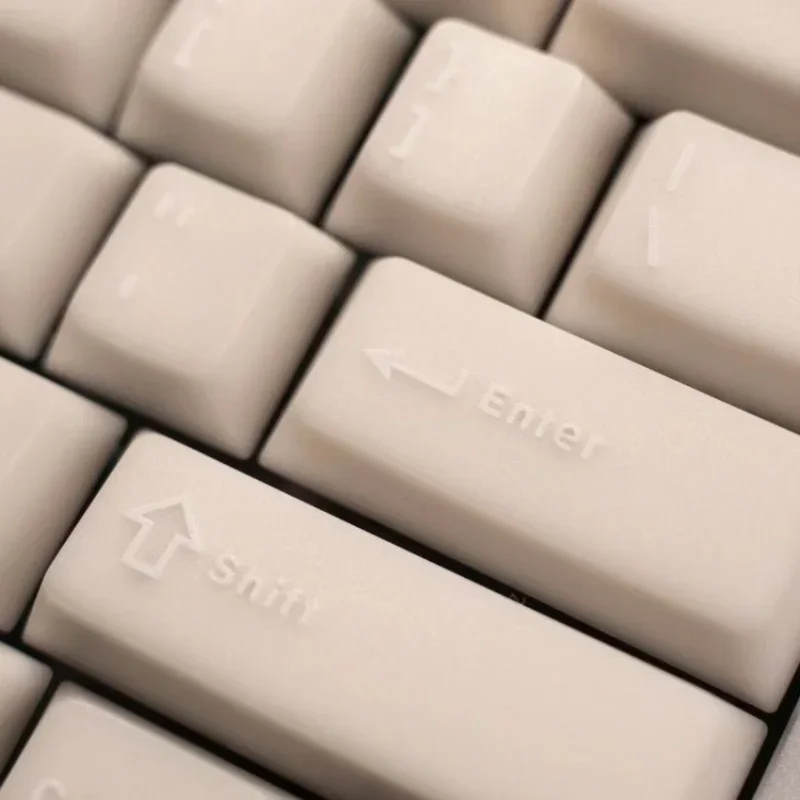 Echome-conjunto de Tema de Mármore Branco Pbt Sublimação de Corante Tampa do Teclado Translúcido Perfil Cereja para Teclado Mecânico - Imagem 2