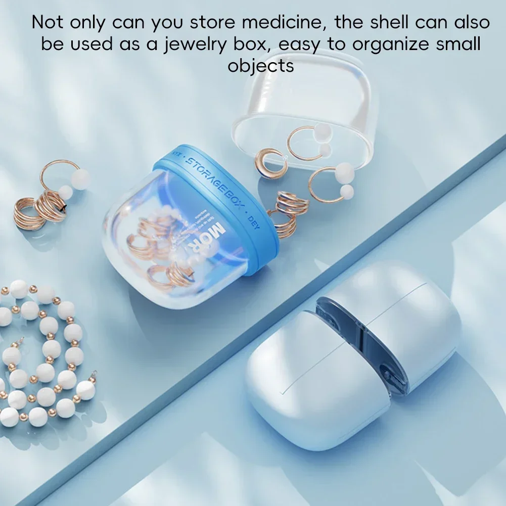 Compact Travel Pill Organizer - Lightweight Medicine Case