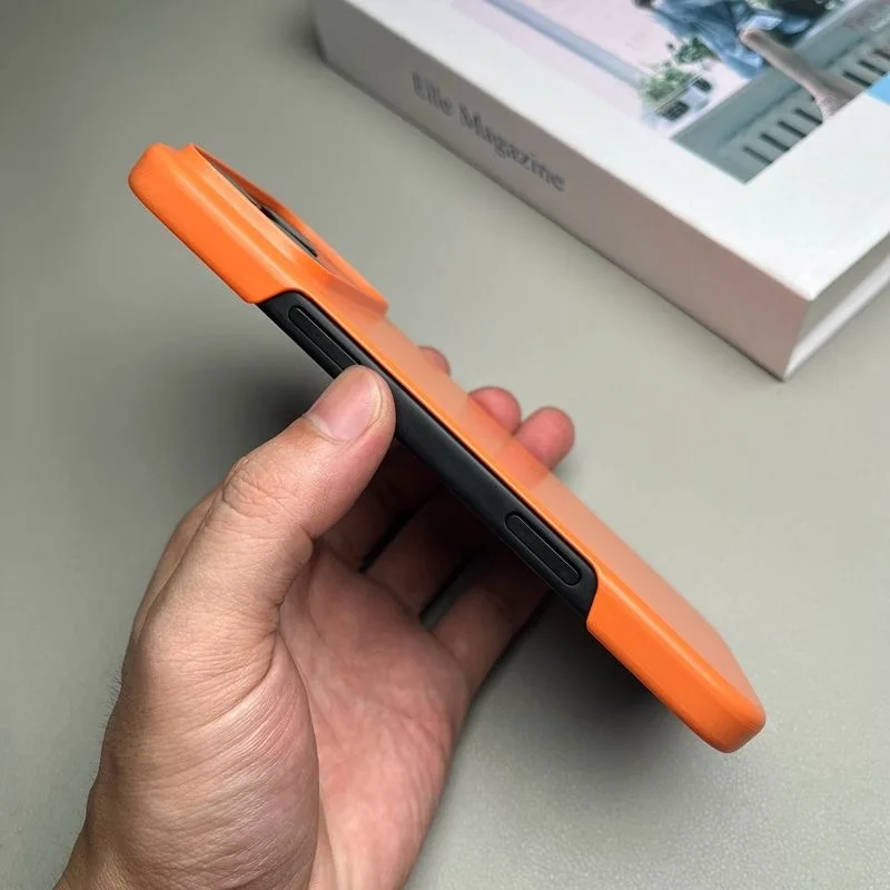 Thin Sandstone Frameless Cooling Phone Case - Shockproof Matte Hard PC Cover