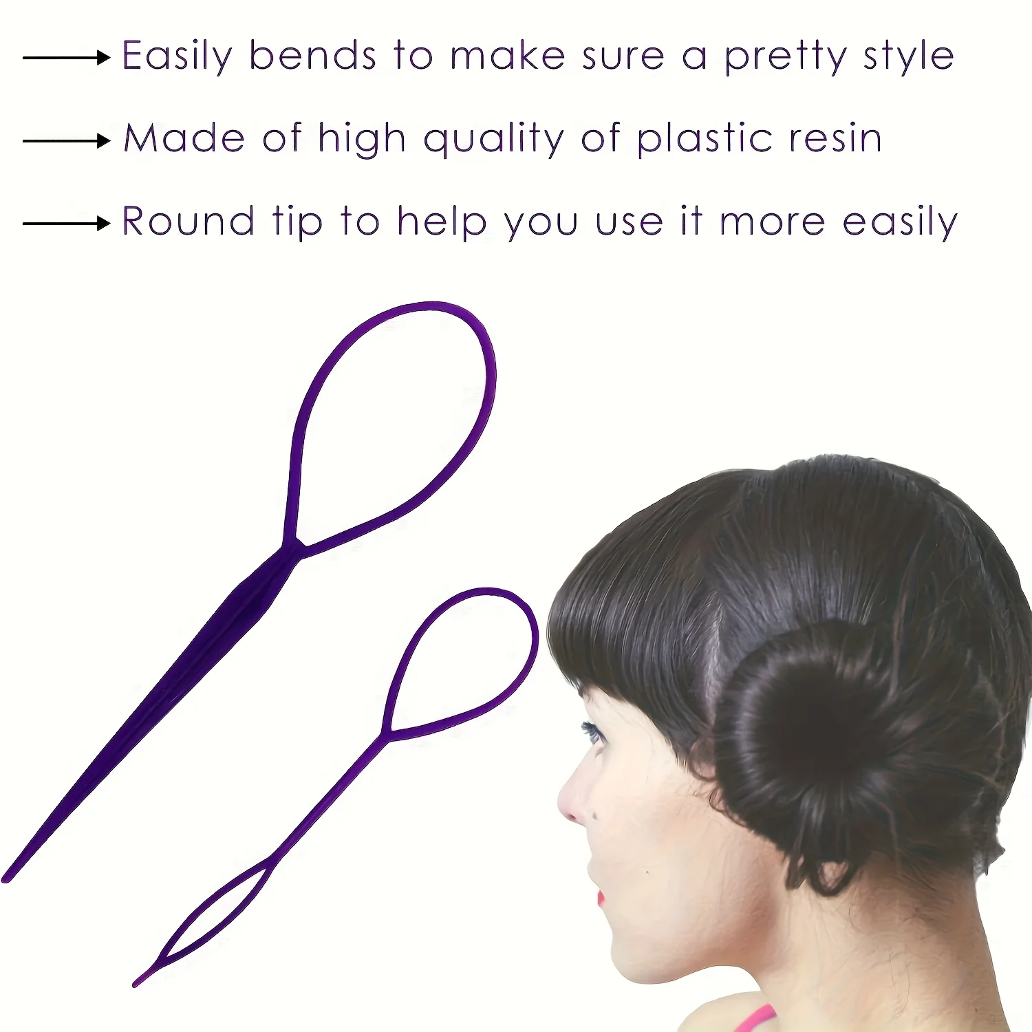 6-teiliges Haarstyling-Werkzeugset für Mädchen: Haaraccessoires, Haarnadeln, Blumenkronen, Styling-Tools, Haarstyling-Devi – Detail 10