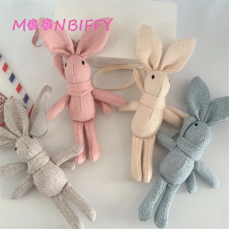 

New Arrival Cute Soft Scarf Rabbit Doll Stuffed Plush Animal Bunny Toy Pets Fashion for Baby Girl Kid Gift Animal Doll Keychain