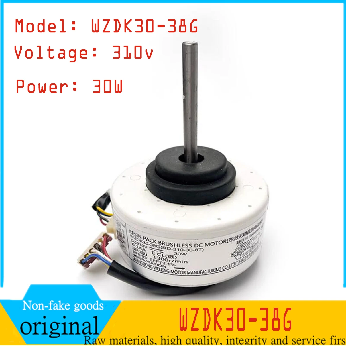 

NEW Original 310V DC Brushless Motor WZDK30-38G-2 (RD-310-30-8T-2) 30W