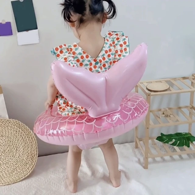 Mermaid Summer Swimming Ring Play Set for Baby Infant Play with Summer Swimming Necessary Supplies Waist Float Ring 1