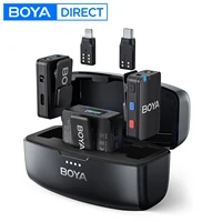 BOYA BOYAMIC All-in-One Wireless Lavalier Microphone for iPhone Android DSLR Cameras Gaming Live Streaming Vlog Video Recording