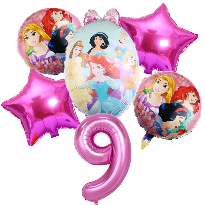 XXL Helium Folienballon Disney Prinzessin Eiskönigin Cinderella Rapunzel balloon 