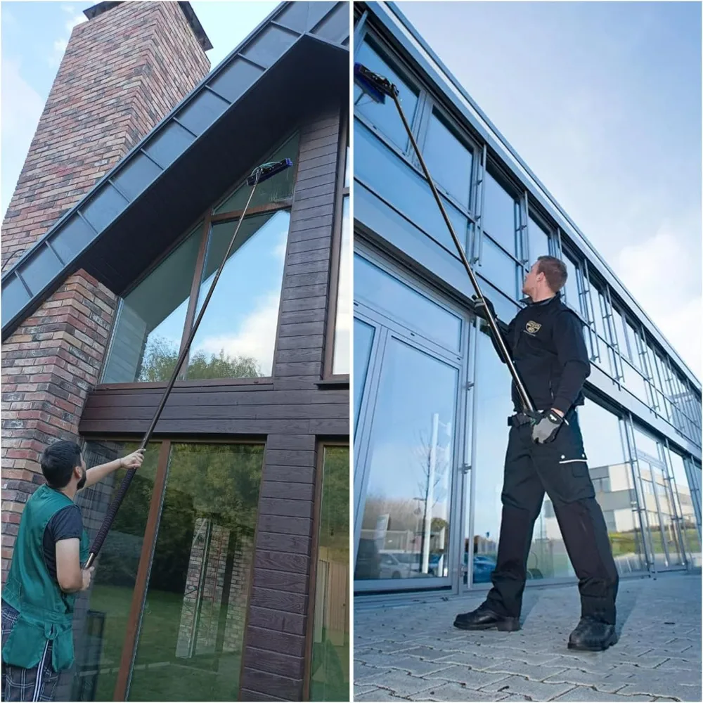 40-Foot Water-Fed Pole Kit for Solar Panel and Window Cleaning with Roof Glass Cleaning Tools