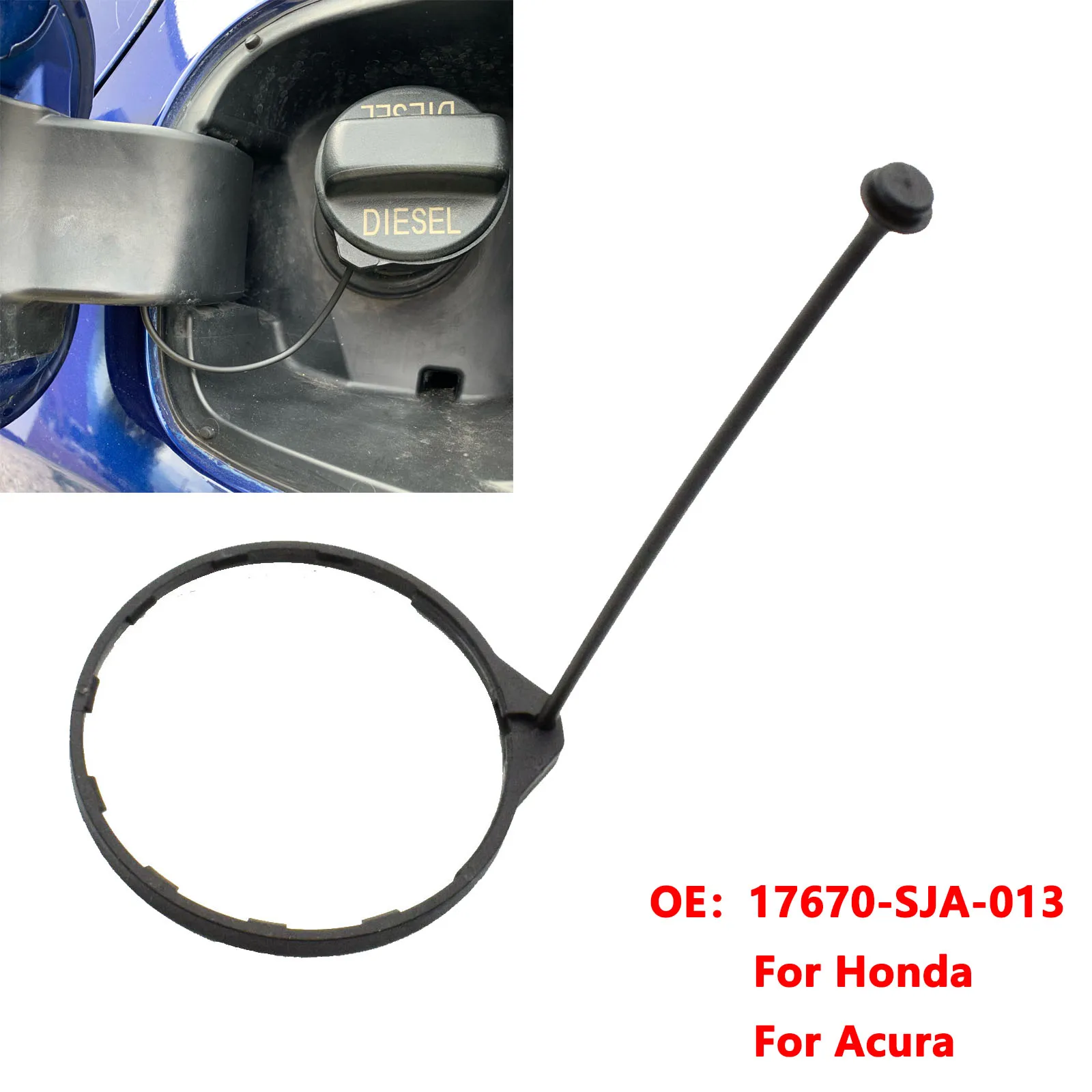Fuel Tank Cover Fuel Tank Cap Fuel Cap Car Oil Fuel Cap Tank Cover Line Ring Petrol Diesel For Honda Civic CRV Accord Jazz City Odyssey Crosstour For Acura 17670SJA013