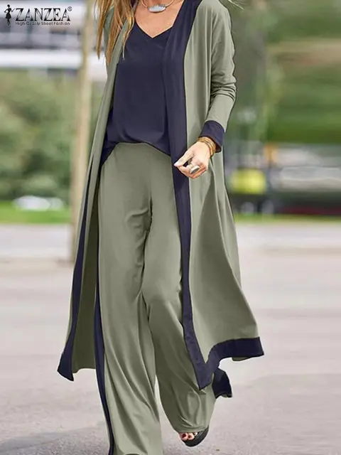 V-neck Long Sleeve Cardigan Sleeveless 