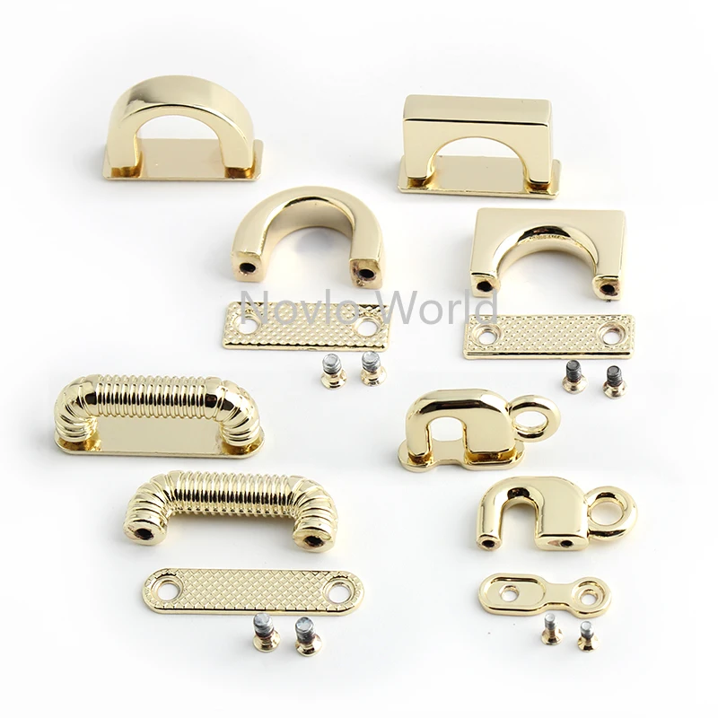 20-100pcs 14-15-20-24mm Metal D Ring Buckle Arch Bridge Buckle Strap Connector Clasps Handbag Decor Hook