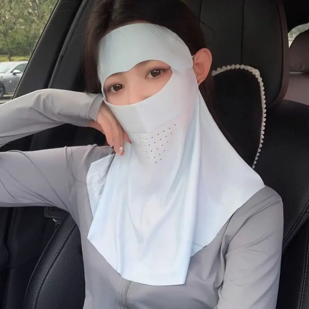 Sun Protection Mask Outdoor Sport Sunscreen Mask UV Protection Breathable Neck Gaiter Anti-UV Ice Silk