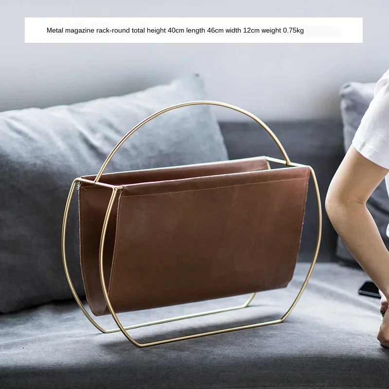 Home Office Magazine Holder Stand Display Rack Nordic Creative Bookshelf Newspaper Organizer Suitable for Placement