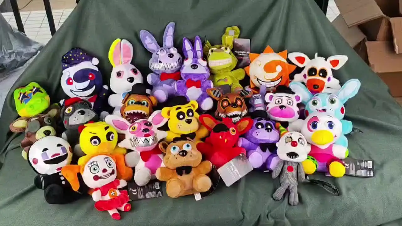 5 Pz/set FNAF Five Nights At Freddy's Bonnie Foxy Freddy Fazbear Orso Bambola Modello Pvc Action Figure Giocattoli Fnaf Regalo Per Bambini - Foto 2