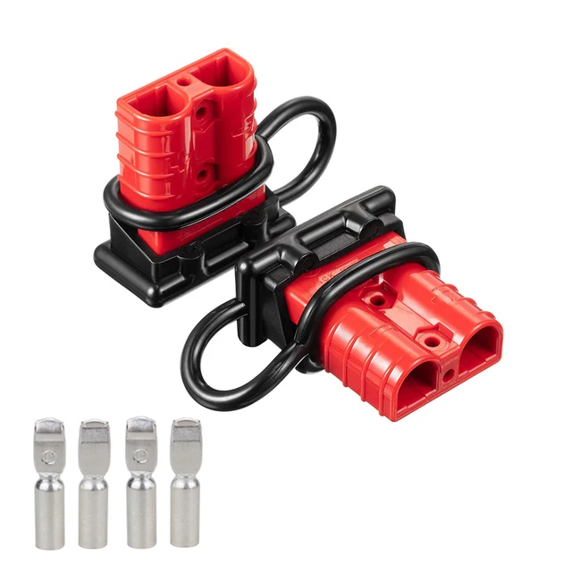 Connettore Batteria SB50 50A 600V Con Cavo 10AWG 50cm - Impermeabile IP65 Per Carrelli Elevatori, Pannelli Solari E Camper