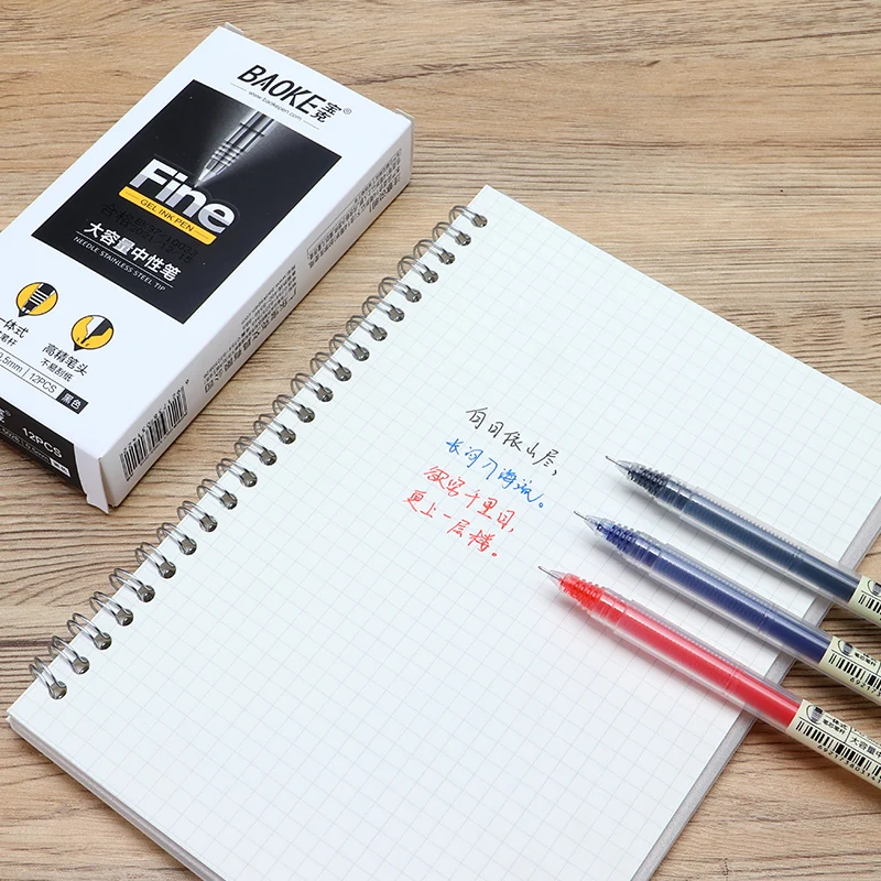 BAOKE PC5028 0.5mm Fine Tip Needle Gel Pen High-capacity Pen 3