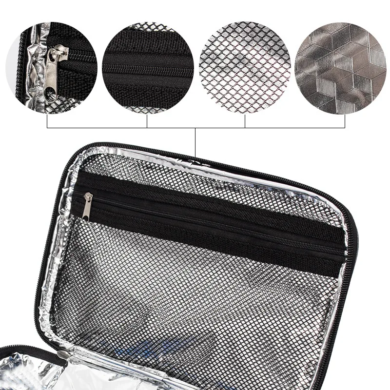 Portable Small Insulated Lunch Bag Handheld Thermal Container for Men Women Mini Capacity