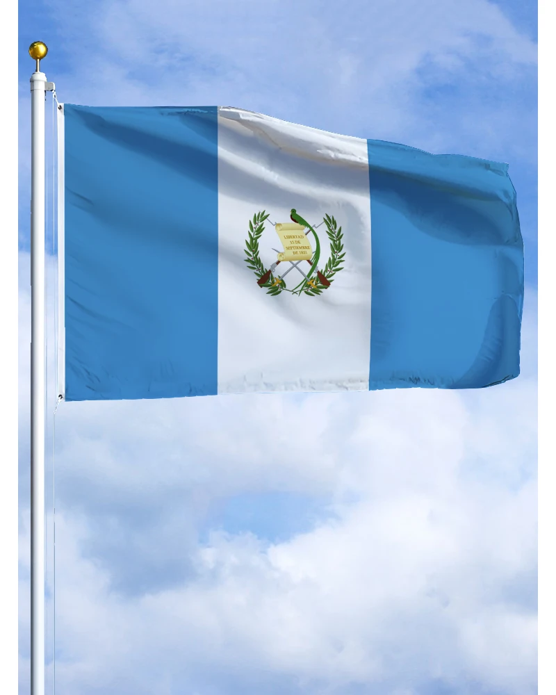 60X90 90X150 120X180Cm Bandiera Dell'Emblema Del Guatemala Arazzo Per Striscioni Stampato In Poliestere Per L'Arredamento