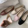 Bailamos Round Toe Women Flats Ballet Loafers Flat Low Heels Dress Shoes Slip On Casual Moccasins Shallow Dress Mules Shoes Muje 4