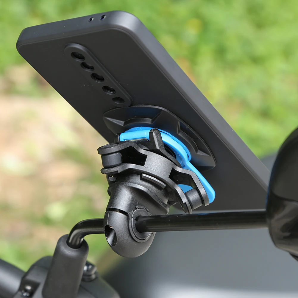 Motorcycle Bike Phone Holder Stand Bicycle Quad Lock Phone Holder Shock Absorber Bicycle Mobile Support Handlebar Mount Bracket