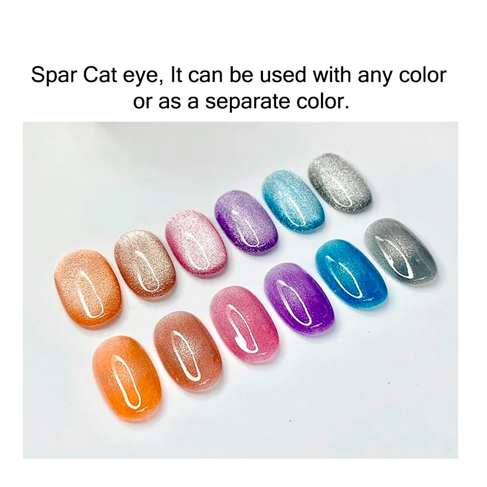 KODIES GEL Cat Eye Top Coat Gelpolish Diamond Sparkle Glitter Gel Nail Polish Magnetic Semi Permanent UV Manicure Nails Enamels 6