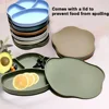 Silicone Children's Meal Plate Supplemental Meal Plate Children's Suction Cup Silicone Meal Plate Drop-proof Suction Cup Bowl 1
